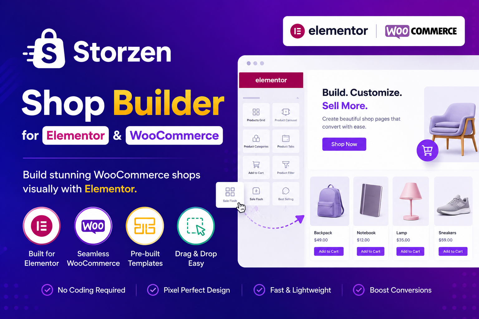 Storzen – Shop Builder for Elementor and WooCommerce