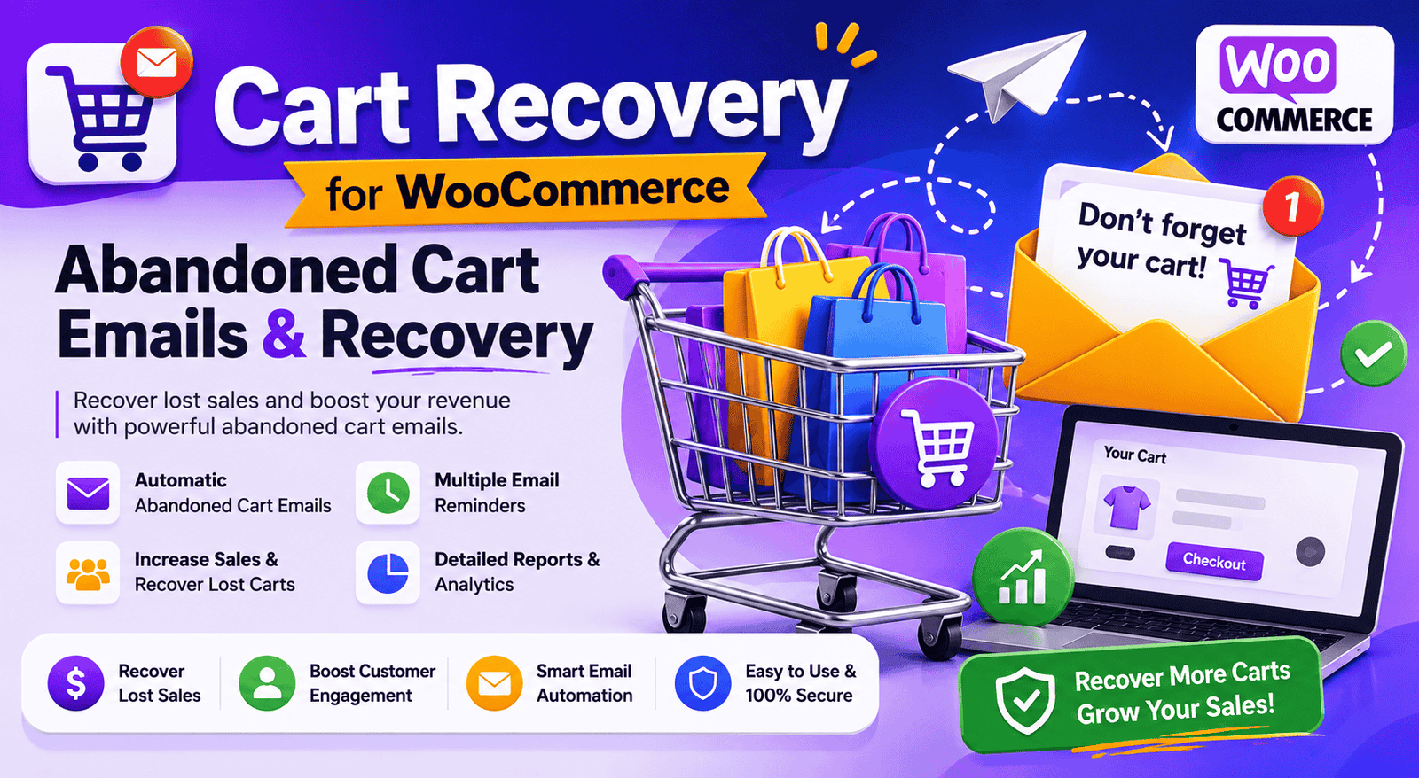 Cart Recovery for WooCommerce – Abandoned Cart Emails & Recovery